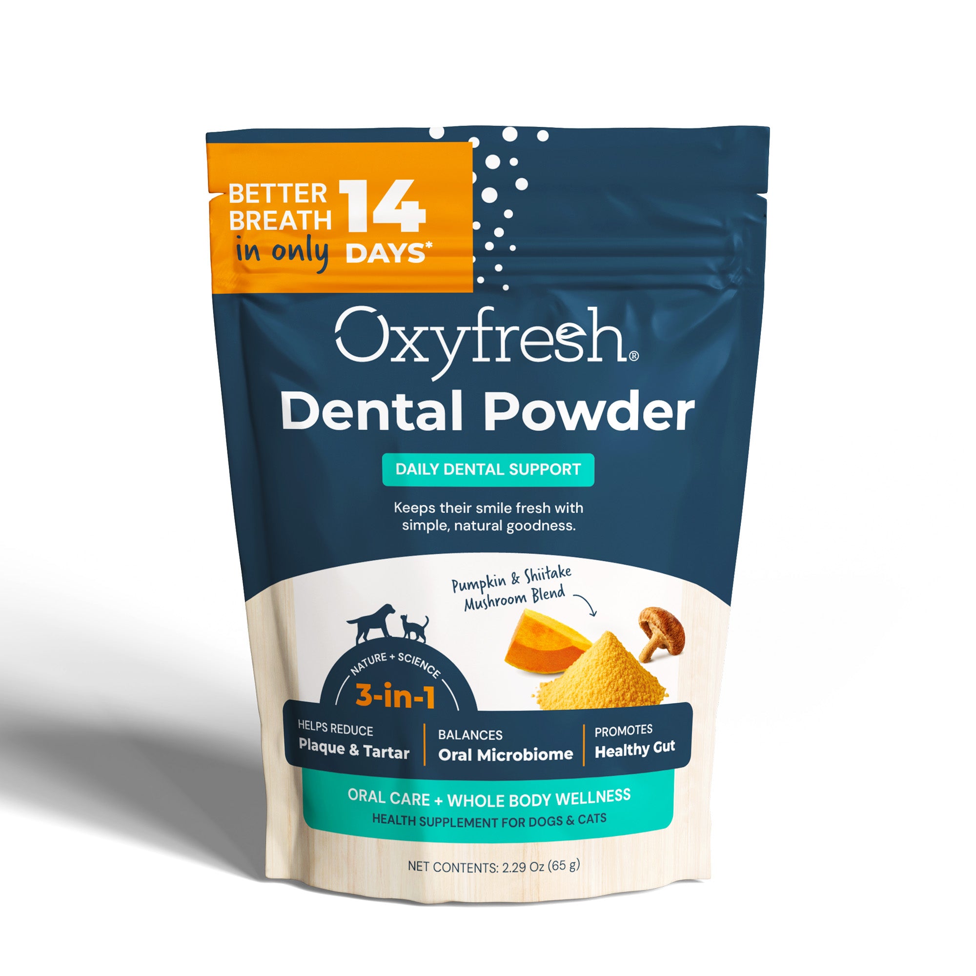 Advanced Dental Powder for Dogs & Cats ... Fresh Breath Just in 14 Days