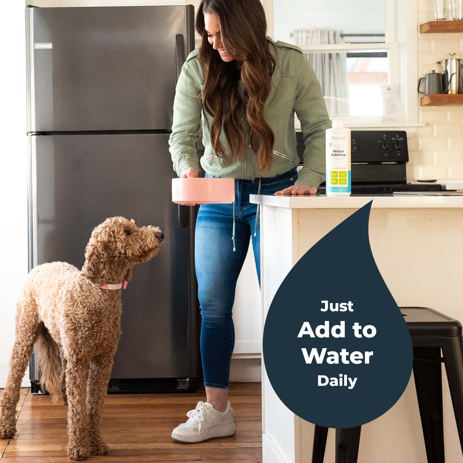 Pet Water Additive + Pet Dental Chew Toy