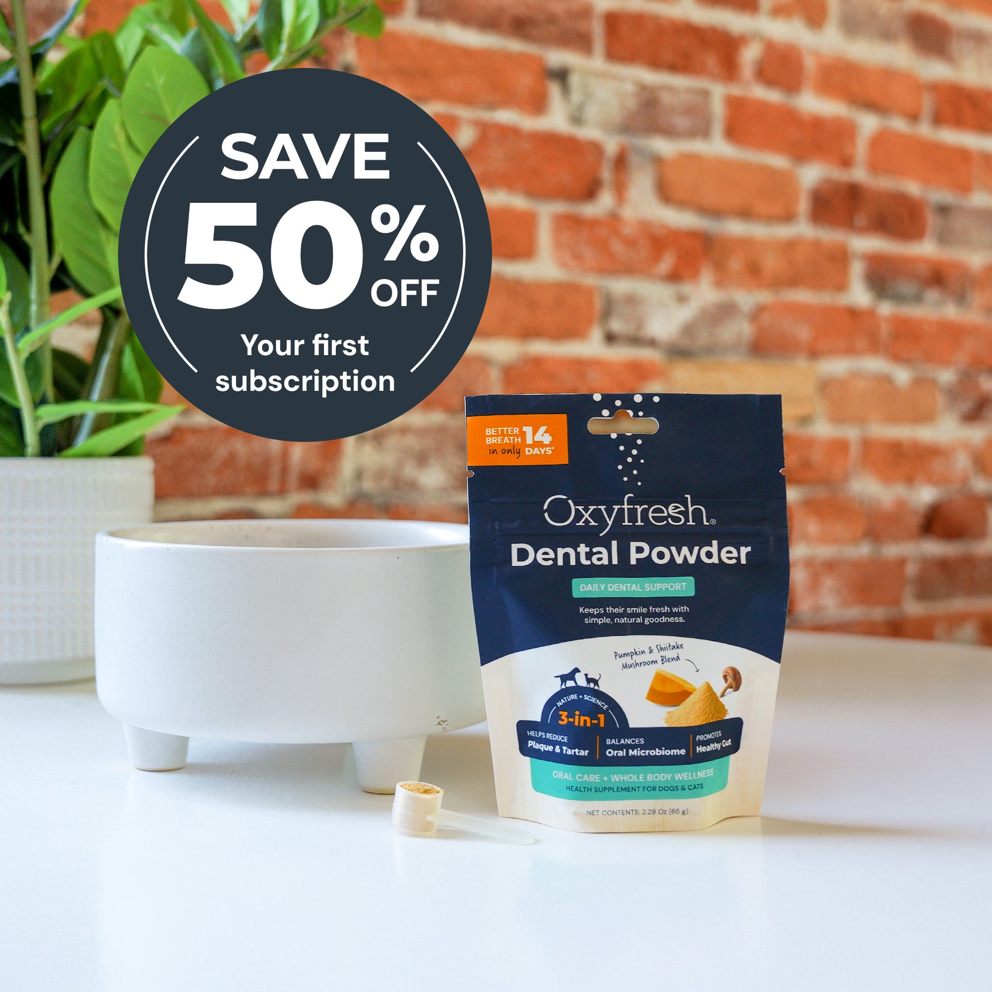 Advanced Dental Powder for Dogs & Cats ... Fresh Breath Just in 14 Days