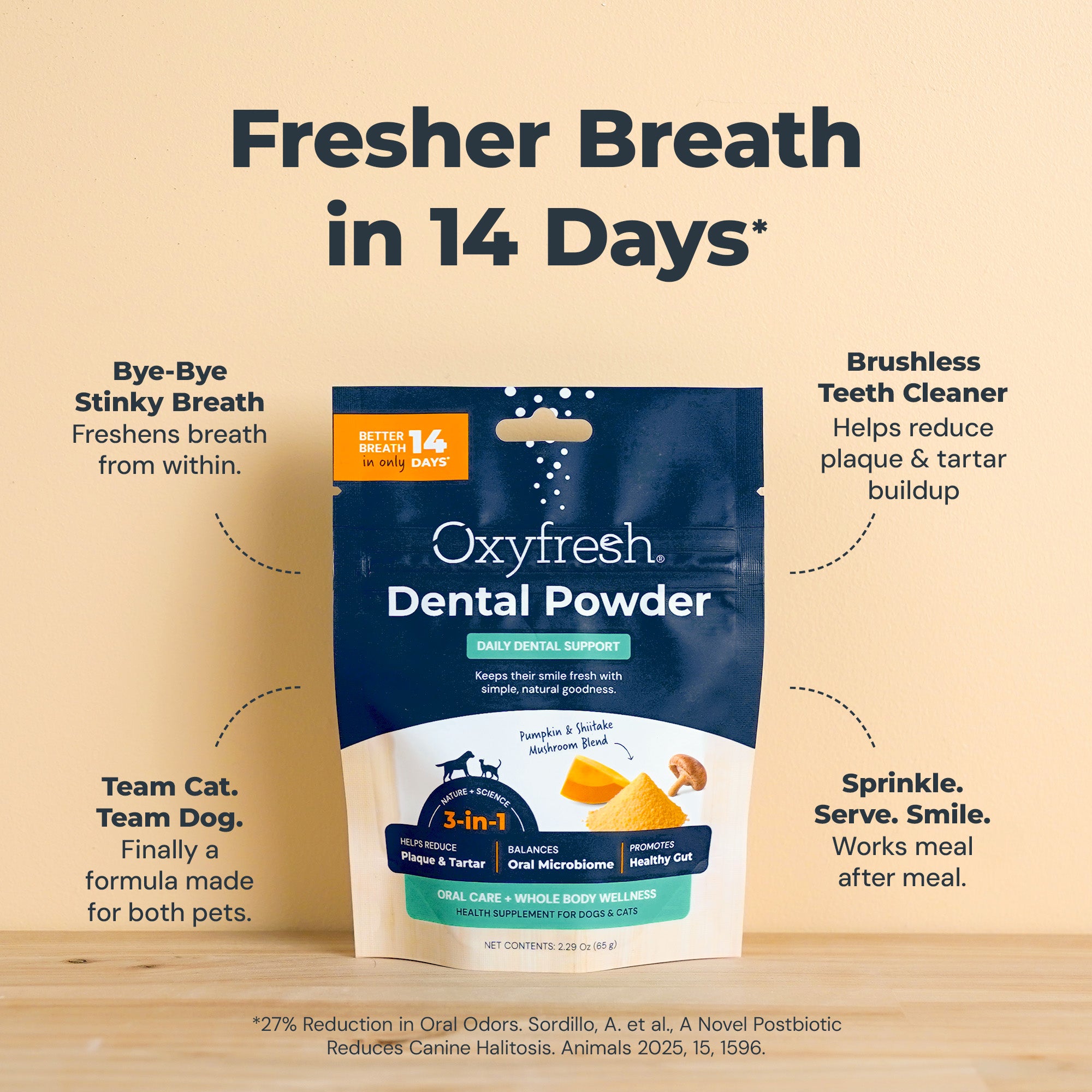 Advanced Dental Powder for Dogs & Cats ...  Fresh Breath Just in 14 Days